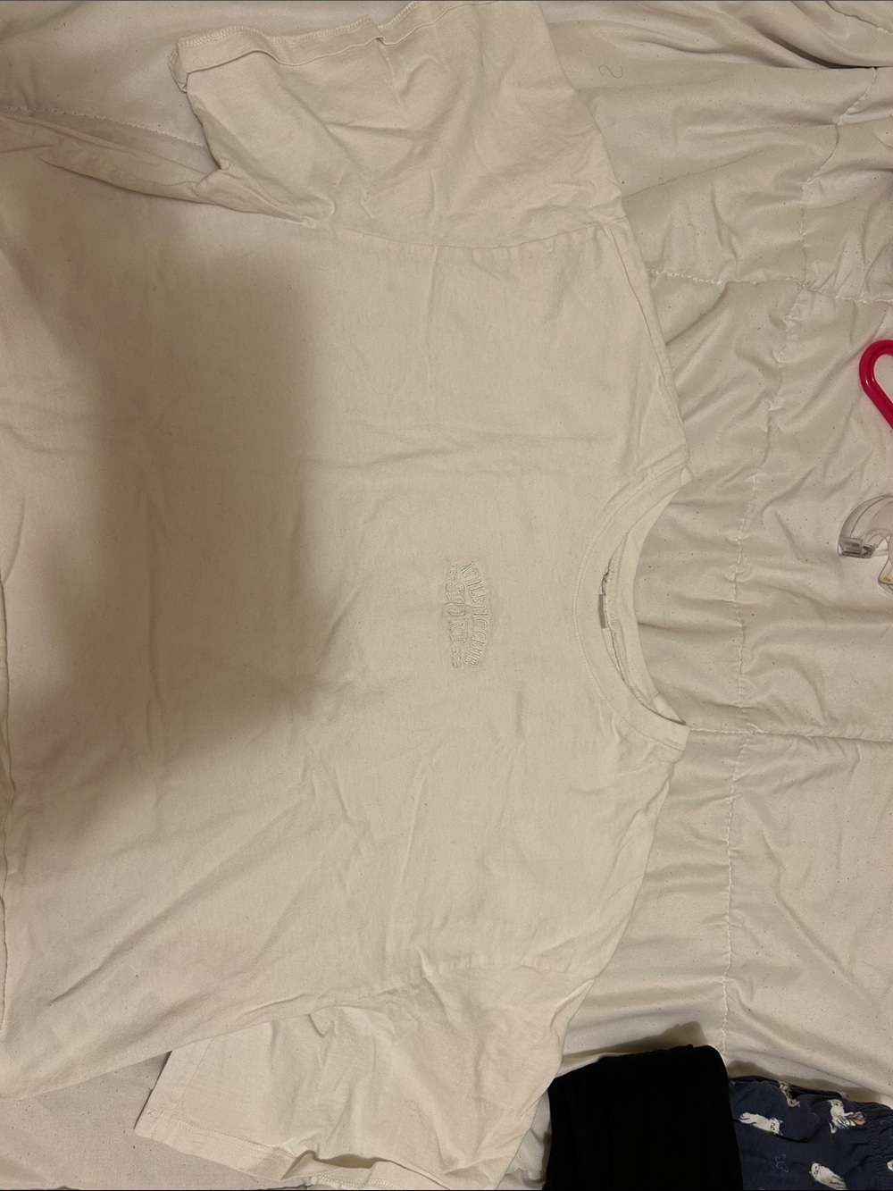 White Short-Sleeve Tee with Subtle Chest Logo